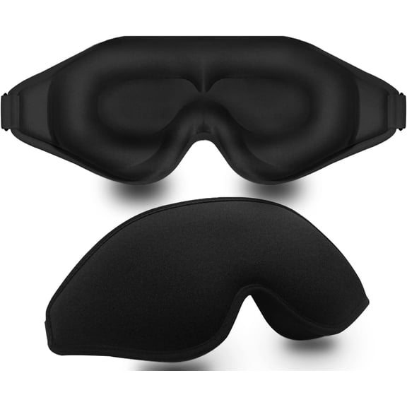 Sleep Mask, 3D Deep Contoured Eye Covers for Sleeping, 99% Block Out Light Eye Mask,Zero Pressure Cup Blindfold for Men Women, with Adjustable Strap for Sleeping, Yoga, Traveling (Pink)