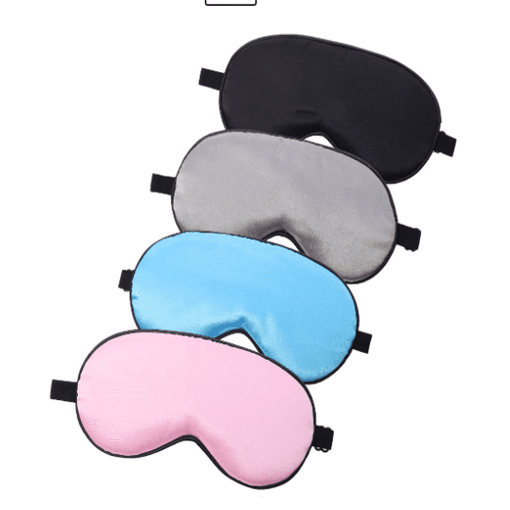 Sleep Mask, 4 Pack Real Natural Pure Silk Eye Mask with Adjustable
