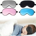 thumbnail image 1 of Sleep Mask, 4 Pack Real Natural Pure Silk Eye Mask with Adjustable Strap for Sleeping, Eye Sleep Shade Cover, Blocks Light Reduces Puffy Eyes Gifts, 1 of 8