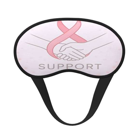 Sleep Mask Blackout Eye Masks With Elastic Band For Sleeping Eye Sleep Shade Cover Block Light Eliminate Fatigue Breast Cancer Awareness - Support