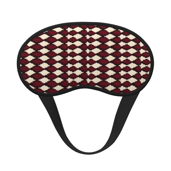 Sleep Mask Blackout Eye Masks With Elastic Band For Sleeping Eye Sleep Shade Cover Block Light Eliminate Fatigue Crimson Modern Houndstooth Texture_1