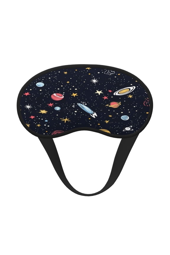 Sleep Mask Blackout Eye Masks With Elastic Band For Sleeping Eye Sleep Shade Cover Block Light Eliminate Fatigue Galaxy Planet