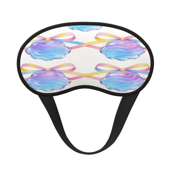 Sleep Mask Blackout Eye Masks With Elastic Band For Sleeping Eye Sleep Shade Cover Block Light Eliminate Fatigue Glowing Bow Shell