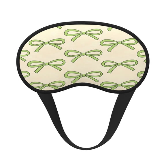 Sleep Mask Blackout Eye Masks With Elastic Band For Sleeping Eye Sleep Shade Cover Block Light Eliminate Fatigue Green Bows