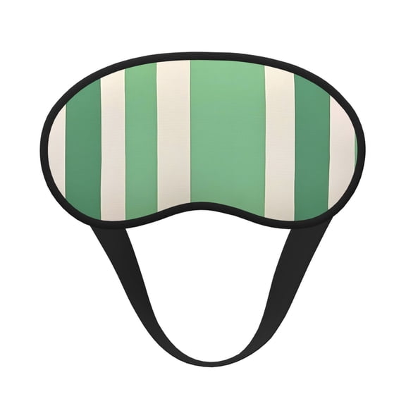 Sleep Mask Blackout Eye Masks With Elastic Band For Sleeping Eye Sleep Shade Cover Block Light Eliminate Fatigue Lightgreen Stripe_18292_3