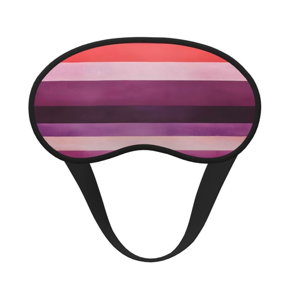 Sleep Mask Blackout Eye Masks With Elastic Band For Sleeping Eye Sleep Shade Cover Block Light Eliminate Fatigue Purplish Red Stripe_82927_2