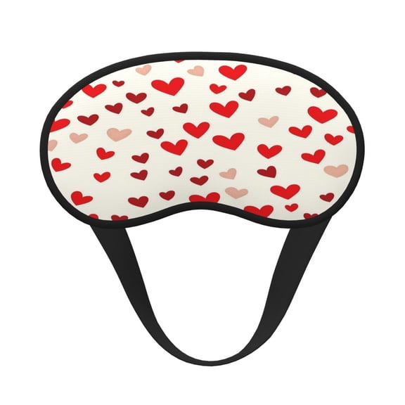Sleep Mask Blackout Eye Masks With Elastic Band For Sleeping Eye Sleep Shade Cover Block Light Eliminate Fatigue Red Heart Symbol