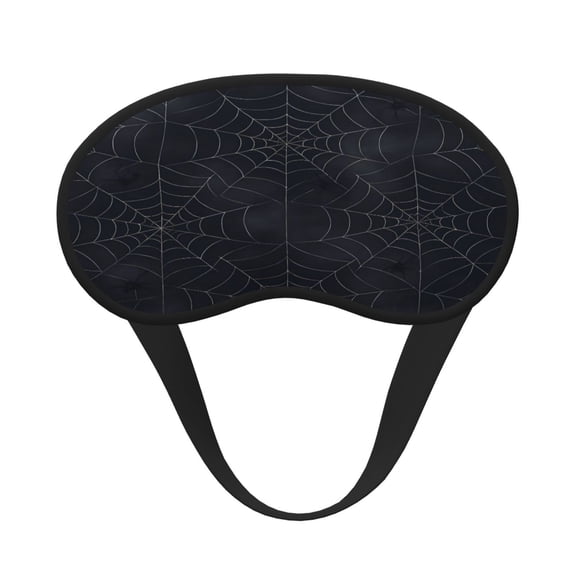 Sleep Mask Blackout Eye Masks With Elastic Band For Sleeping Eye Sleep Shade Cover Block Light Eliminate Fatigue Spider Web Halloween Pattern