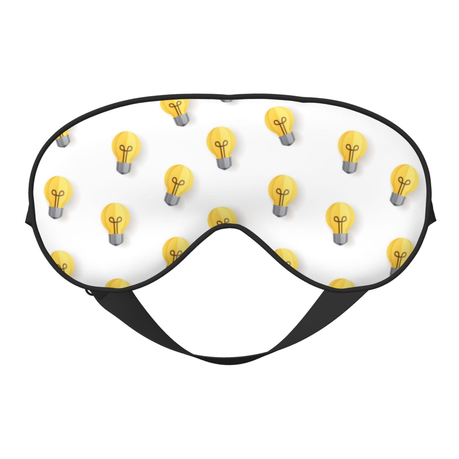 Picture of Sleep Mask - Light Bulb Print white Light Blocking Eye Mask for sleep ...