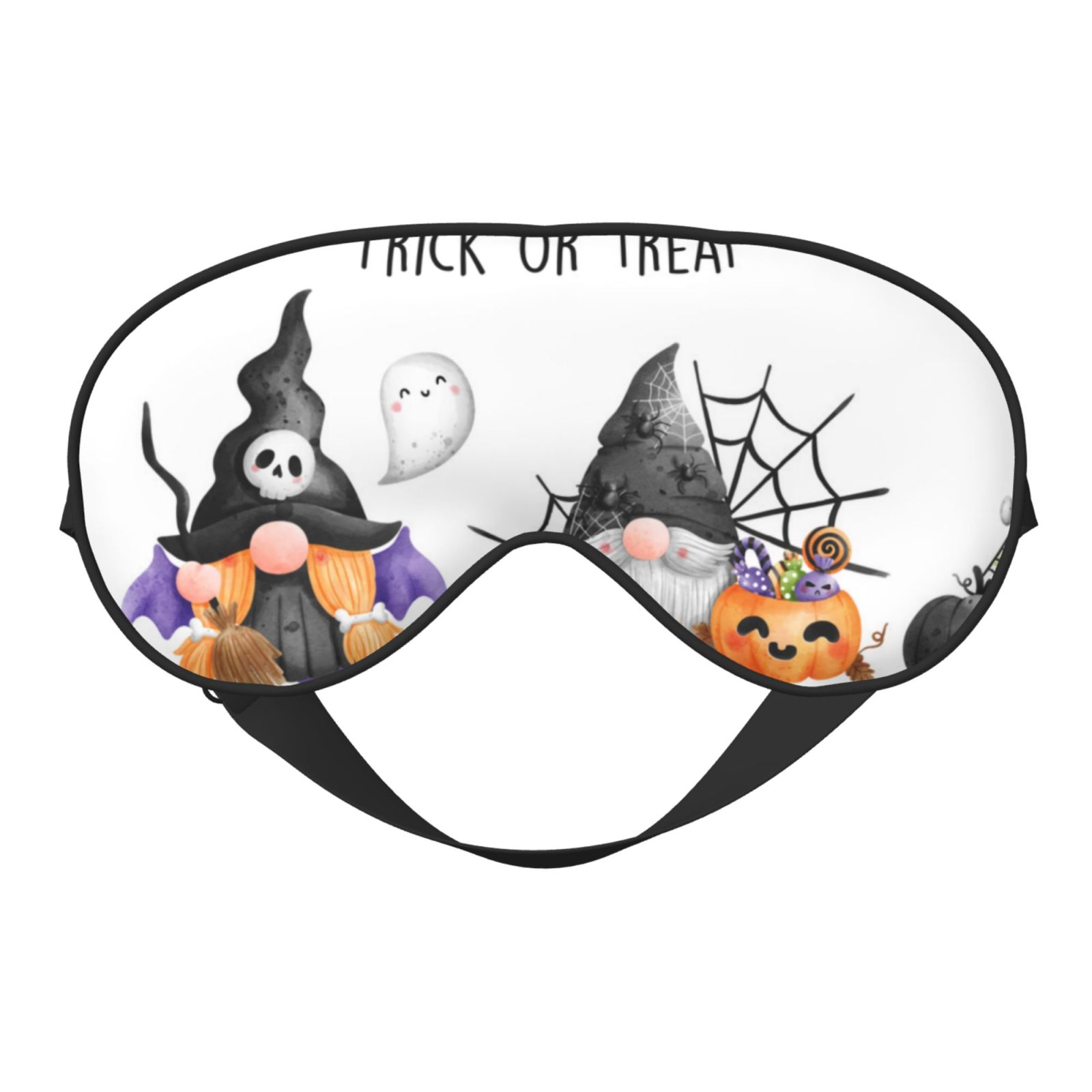Sleep Mask for Men Women, Halloween Happy Old Man G Breathable Eye