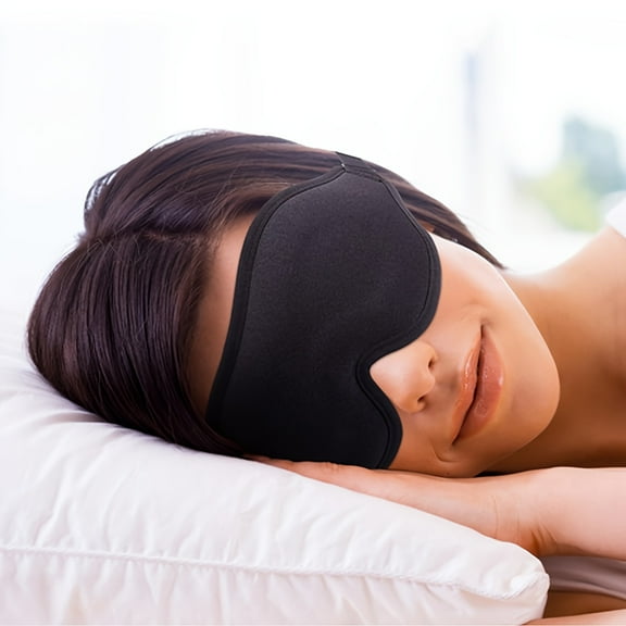 Sleep Mask for Side Sleeper, Upgraded Eye Mask Blindfold for Men Women, 3D Contoured Cup, Block Out Light, Soft & Breathable for Sleeping, Yoga, Travel