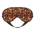 Sleep Mask Warm Forest Plants and Deer Light Blocking Eye Masks for