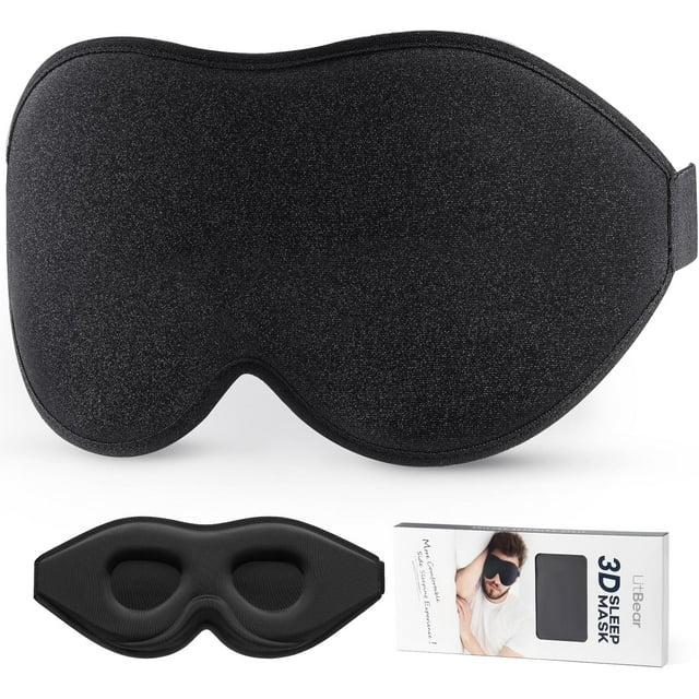 Sleep Mask for Side Sleeper Women Men, Eye Mask for Sleeping Light