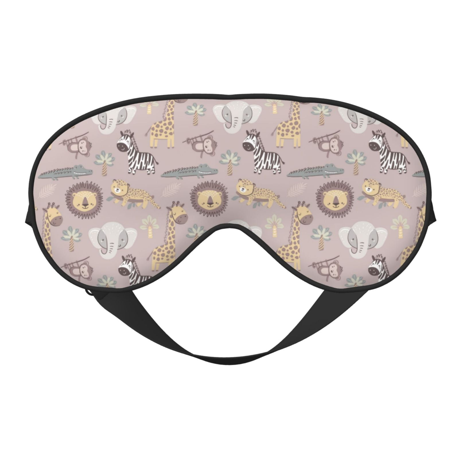 Sleep Masks for Women and Men, Safari Animals Double-Sided Eye Masks ...