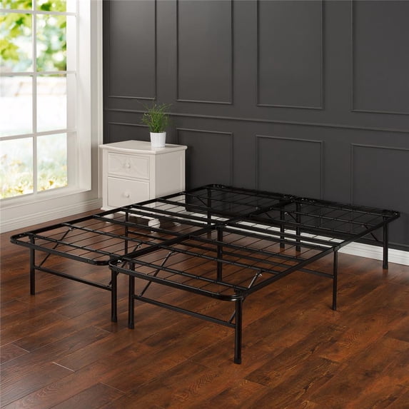 ZINUS SmartBase Zero Assembly Mattress Foundation 14 Inch Metal Platform Bed Frame No Box Spring Needed Sturdy Steel Frame Underbed Storage King