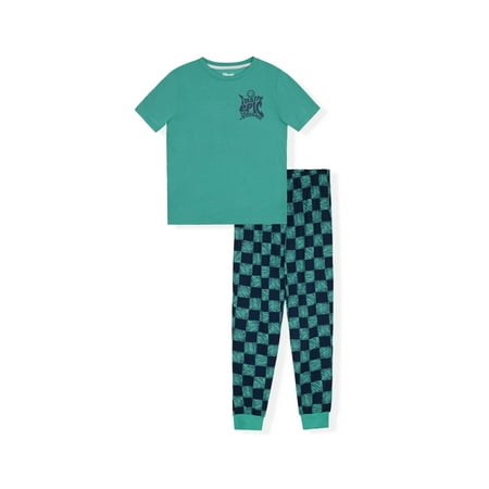 Sleep On It Boys 2-Piece Short-Sleeve Jersey Pajama Pants Set - Epic , 12-14