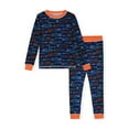 thumbnail image 1 of Sleep On It Boys 2-Piece Super Soft Jersey Long Sleeve Snug-Fit Pajama Set - Race Cars, 10, 1 of 5