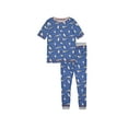 thumbnail image 1 of Sleep On It Boys 2-Piece Super Soft Jersey Snug Fit Pajama Set for Boys - Sharks - Blue & Grey, Size 5, 1 of 3