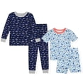 thumbnail image 1 of Sleep On It Boys Pajamas 4PC Bamboo Snug Fit PJs Sets, Blue, 7, 1 of 7