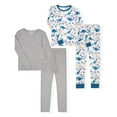 thumbnail image 1 of Sleep On It Boys Bamboo Viscoce 2-Piece Snug Fit Pajama Set (2-Pack) - Dinosaur, Size 5, 1 of 9