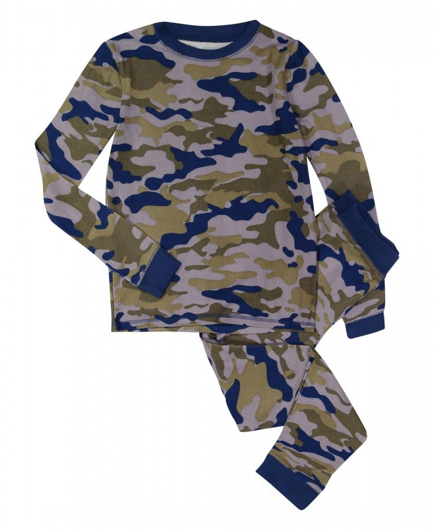 Sleep On It Boys Camouflage Super Soft Snug Fit 2-Piece Pajama Sleep Set -  Multi, 4T 