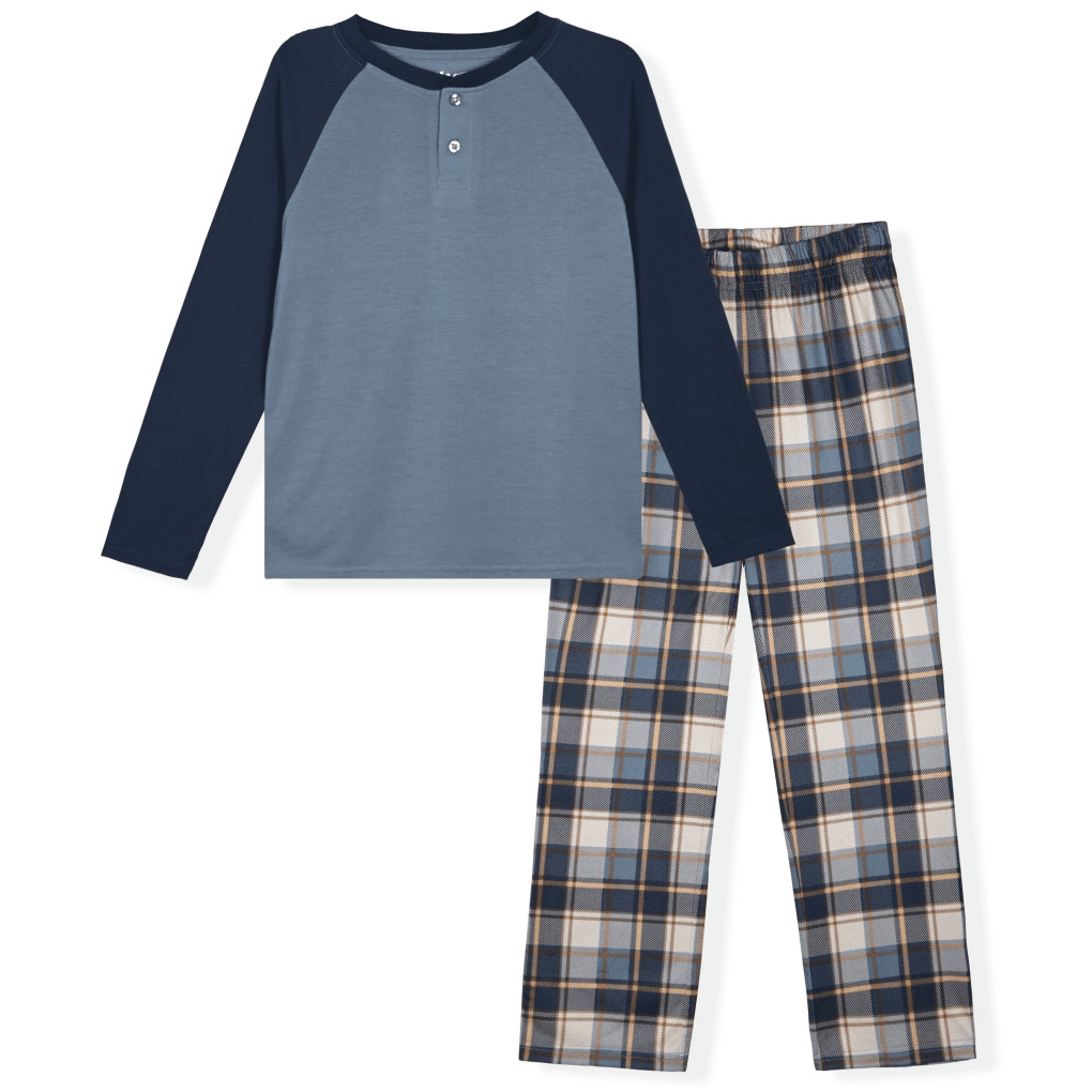 Sleep On It Boys Long Sleeve Tee and Plush Pants Pajama Set, 2-Piece, Sizes 6-14