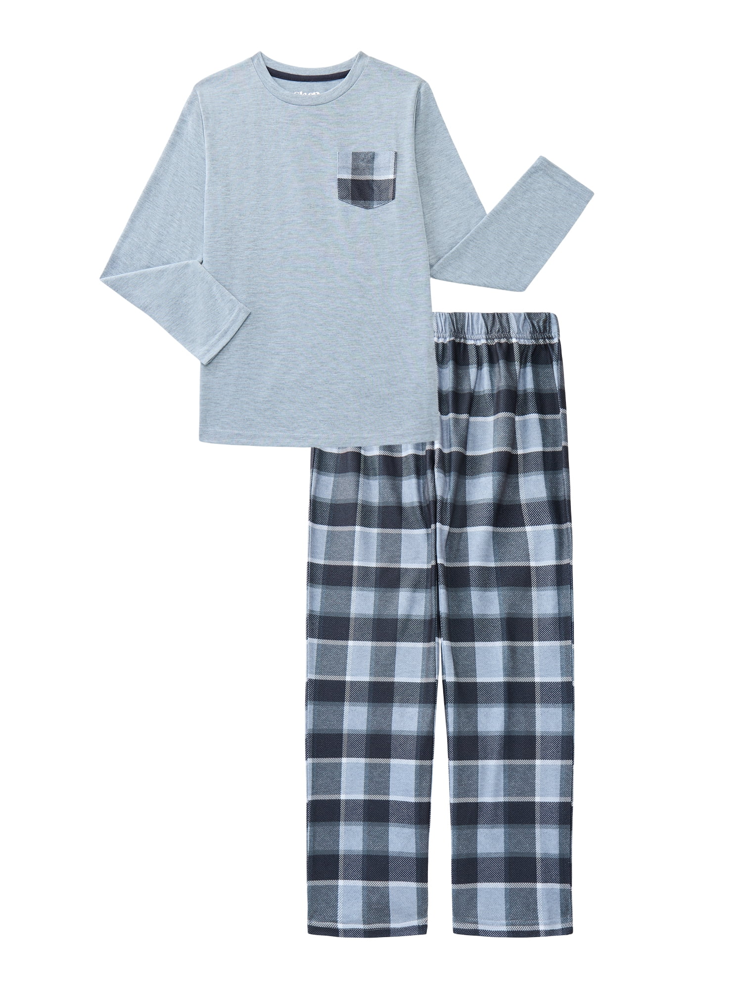 Sleep On It Boys Long Sleeve Tee and Pants Pajama Set, 2-Piece, Sizes 6-14