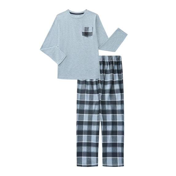 Sleep On It Boys Long Sleeve Tee and Pants Pajama Set, 2-Piece, Sizes 6-14