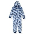 thumbnail image 1 of Sleep On It Boys Long-Sleeved Zip-Up Hooded Sleeper Pajama - Camo, 12-14, 1 of 3