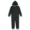 thumbnail image 1 of Sleep On It Boys Long-Sleeved Zip-Up Hooded Sleeper Pajama - Game Over, 8-10, 1 of 3