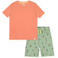 thumbnail image 1 of Sleep On It Boys Printed Bottom Pajama Shorts Set - Palm Trees, 8-10, 1 of 5