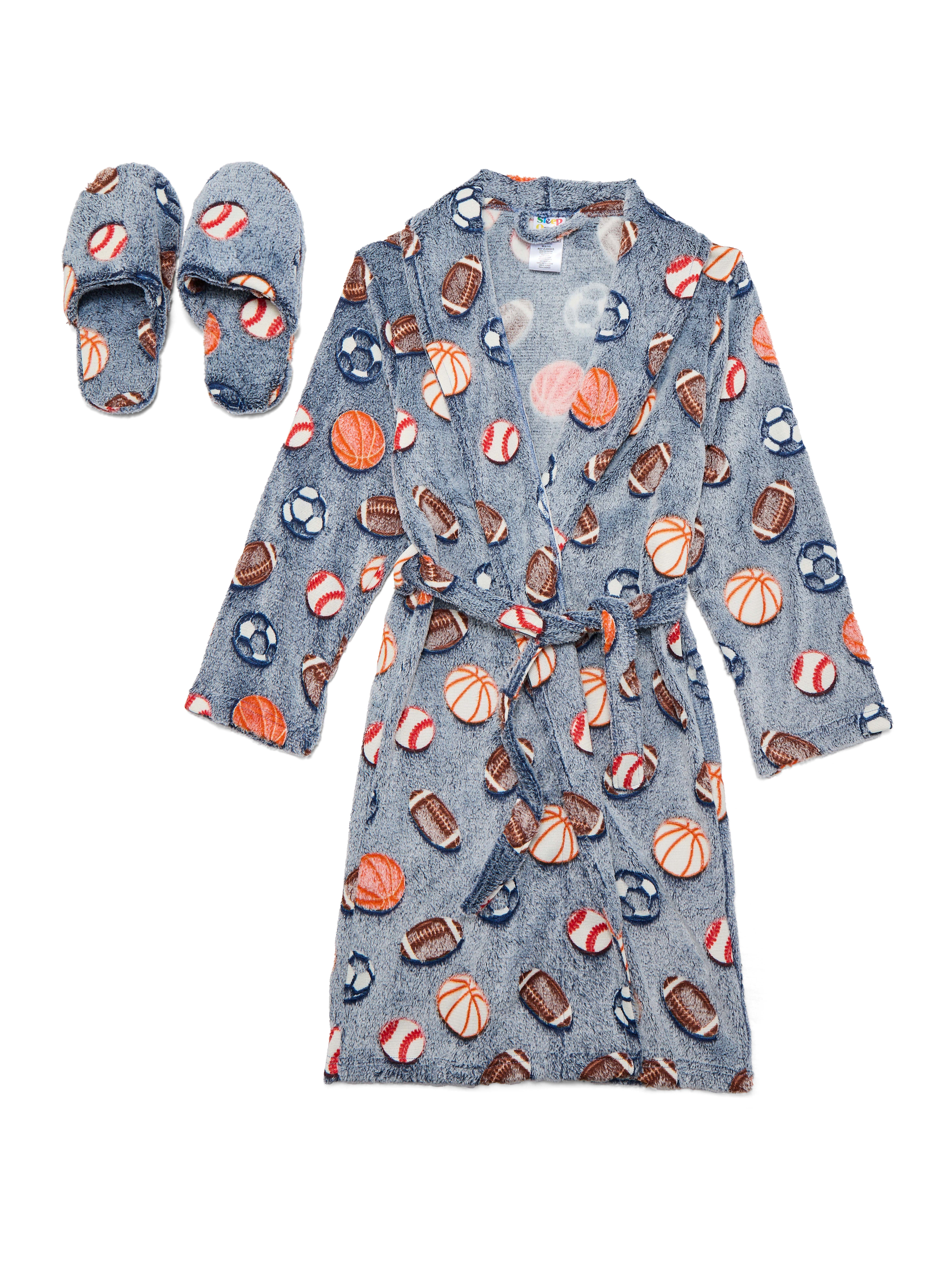Sleep On It Boys Robe with Slippers