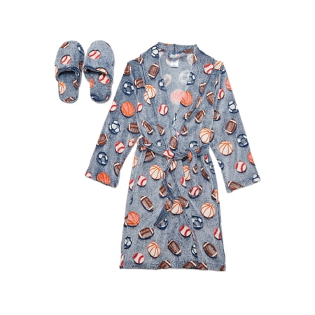 Sleep On It Boys Robe with Slippers