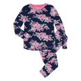 thumbnail image 1 of Sleep On It Girls 2-Piece Super Soft Jersey Snug-Fit Pajama Set - Blooming Roses, Size 4, 1 of 4