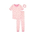 thumbnail image 1 of Sleep On It Girls 2-Piece Super Soft Jersey Snug-Fit Pajama Set - Bows , 5, 1 of 5