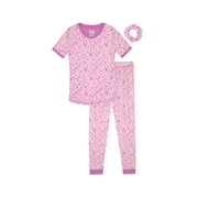 Sleep On It Girls 2-Piece Super Soft Jersey Snug-Fit Pajama Set - Friendship , 12