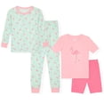 thumbnail image 1 of Sleep On It Girls 4PC Bamboo Snug Fit Pajama Sets ,Mint ,7, 1 of 6