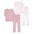 thumbnail image 1 of Sleep On It Girls Bamboo Viscoce 2-Piece Snug Fit Pajama Set (2-Pack) - Floral, Size 8, 1 of 9