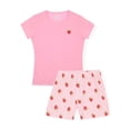 thumbnail image 1 of Sleep On It Girls Boxer Shorts PJ Set - Strawberry, 14-16, 1 of 5