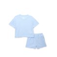 thumbnail image 1 of Sleep On It Girls Jacquard Terry Drop Shoulder Top and Shorts with Pockets Pajama Set, 2-Piece, Sizes 6-14, 1 of 3