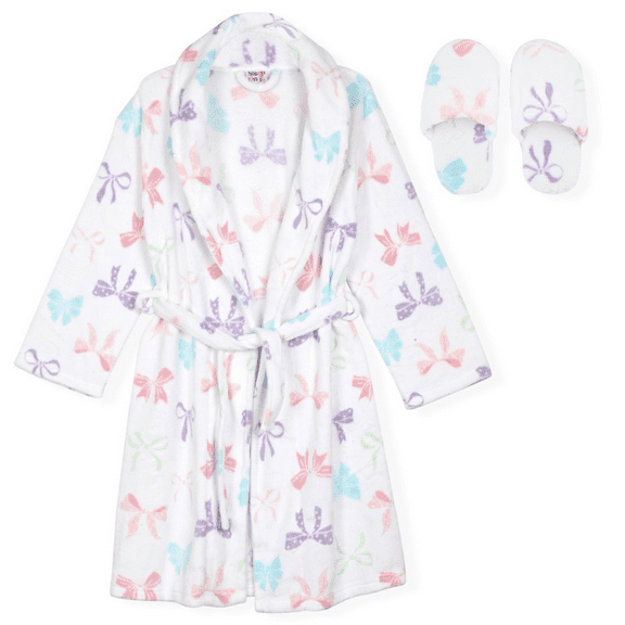 Sleep On It Girls Robe with Slippers, Sizes 7-16