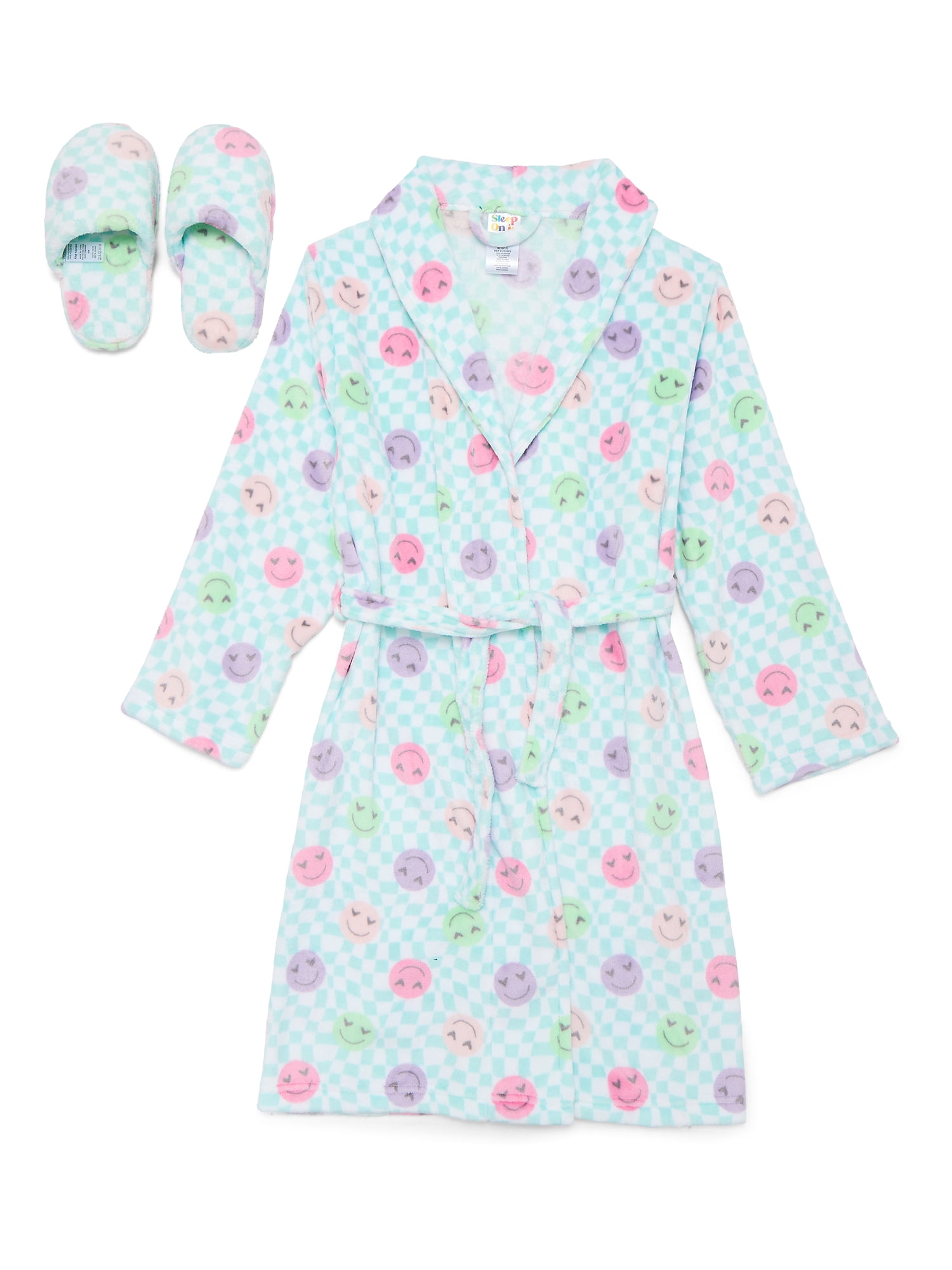 Sleep On It Girls Robe with Slippers, Sizes 7-16