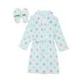 thumbnail image 1 of Sleep On It Girls Robe with Slippers, Sizes 7-16, 1 of 4