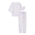 thumbnail image 1 of Sleep On It Girls Foil Print Velour Top and Pants Pajama Set, 2-Piece, Sizes 8-16, 1 of 5