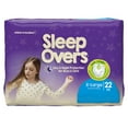 thumbnail image 1 of Sleep Overs Unisex X-Large Absorbent Incontinence Underwear, 85 - 140 lbs, 4 Bags of 22, 1 of 2
