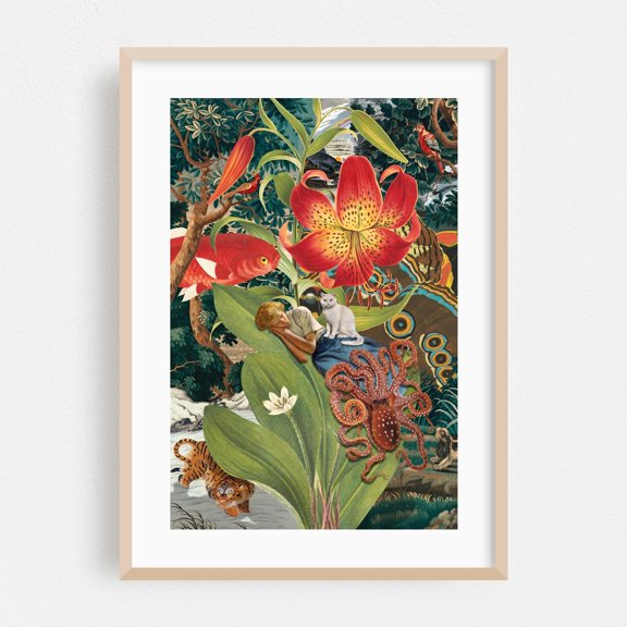 Sleep Paralysis - The Hague South Holland Netherlands Collage Oak Framed Wall Art Print 16 x 24 inches