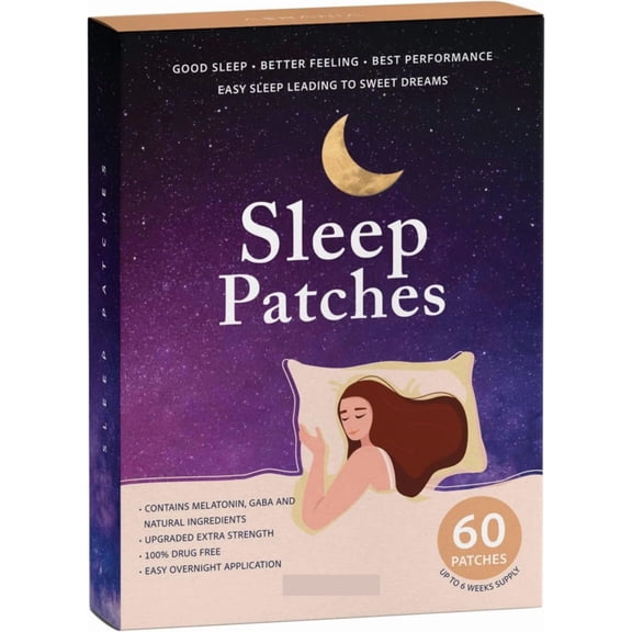 Sleep Patches, Sleep Patches for Adults, Upgraded Sleep Patches Set, Easy to Apply and Comfortable, Premium Ingredients, for Men and Women (60 Patches)