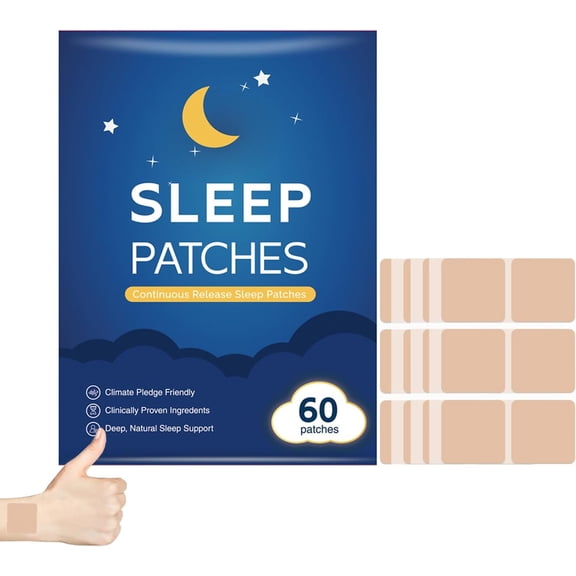 Sleep Patches for Adults Extra Strength,60 Count Natural Sleep Aid for Deep Sleep,Sweet Dream Patches for Women & Men