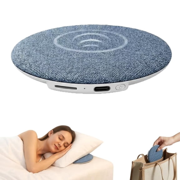 Sleep Pillow Speaker, Mini Under Pillow Speaker For Sleeping,Bluetooth Pillow Speaker With White Noise Timer Wireless Sleep Aid With Stereo Bass Private Sleep Headphones For Adult Kids
