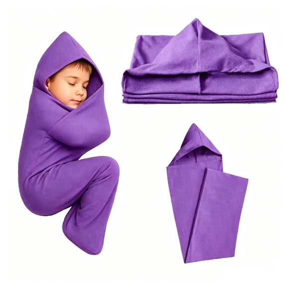 Sleep Bag, 360° Wrap Wearable Blanket, Breathable Stretch Fabric Sleep Sack, Hug Pressure Therapy Compression Sack, Kids Teens & Adults